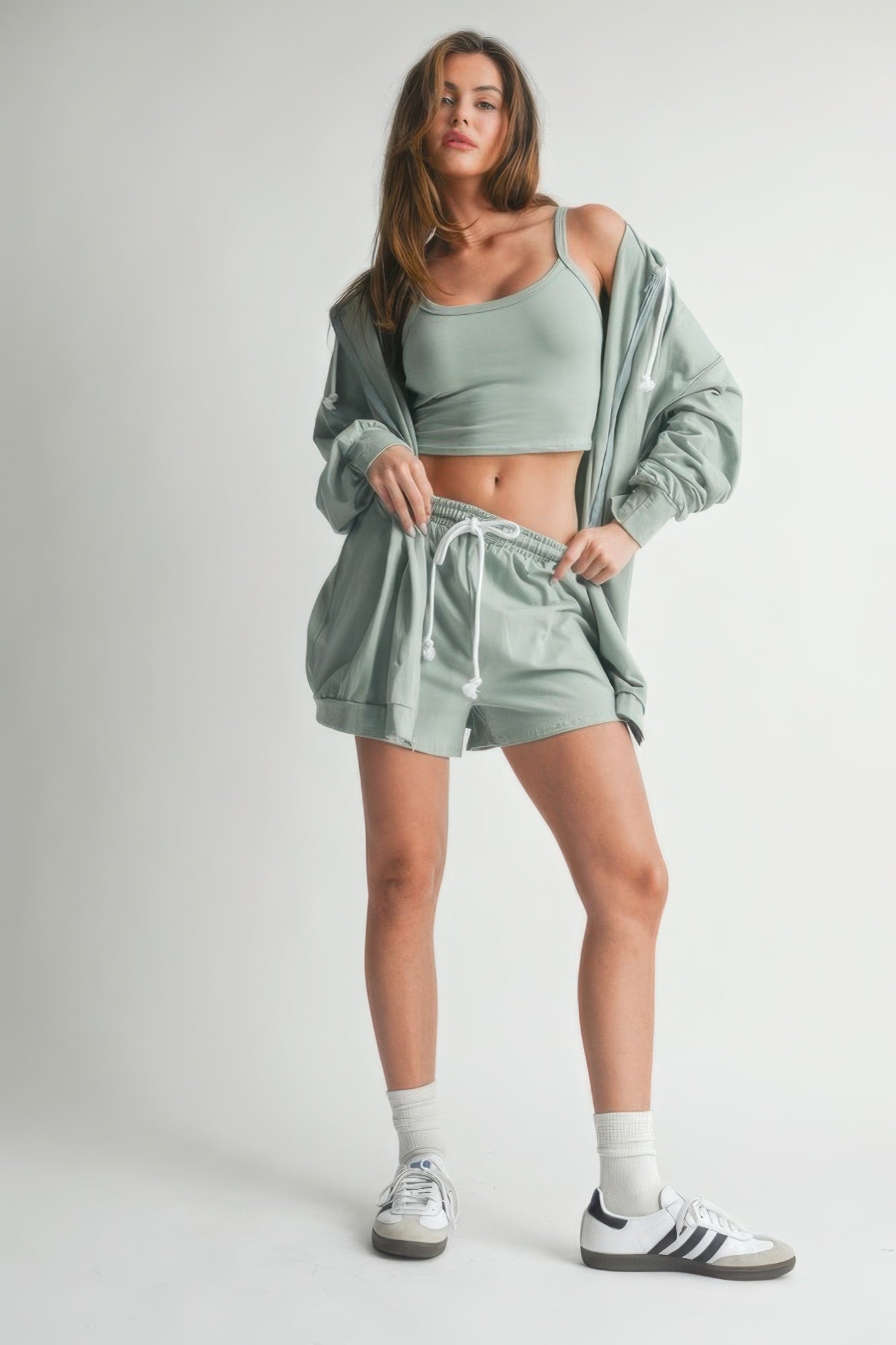 3 Piece Set Sweater Short Set - Tigbul's Variety Fashion Shop