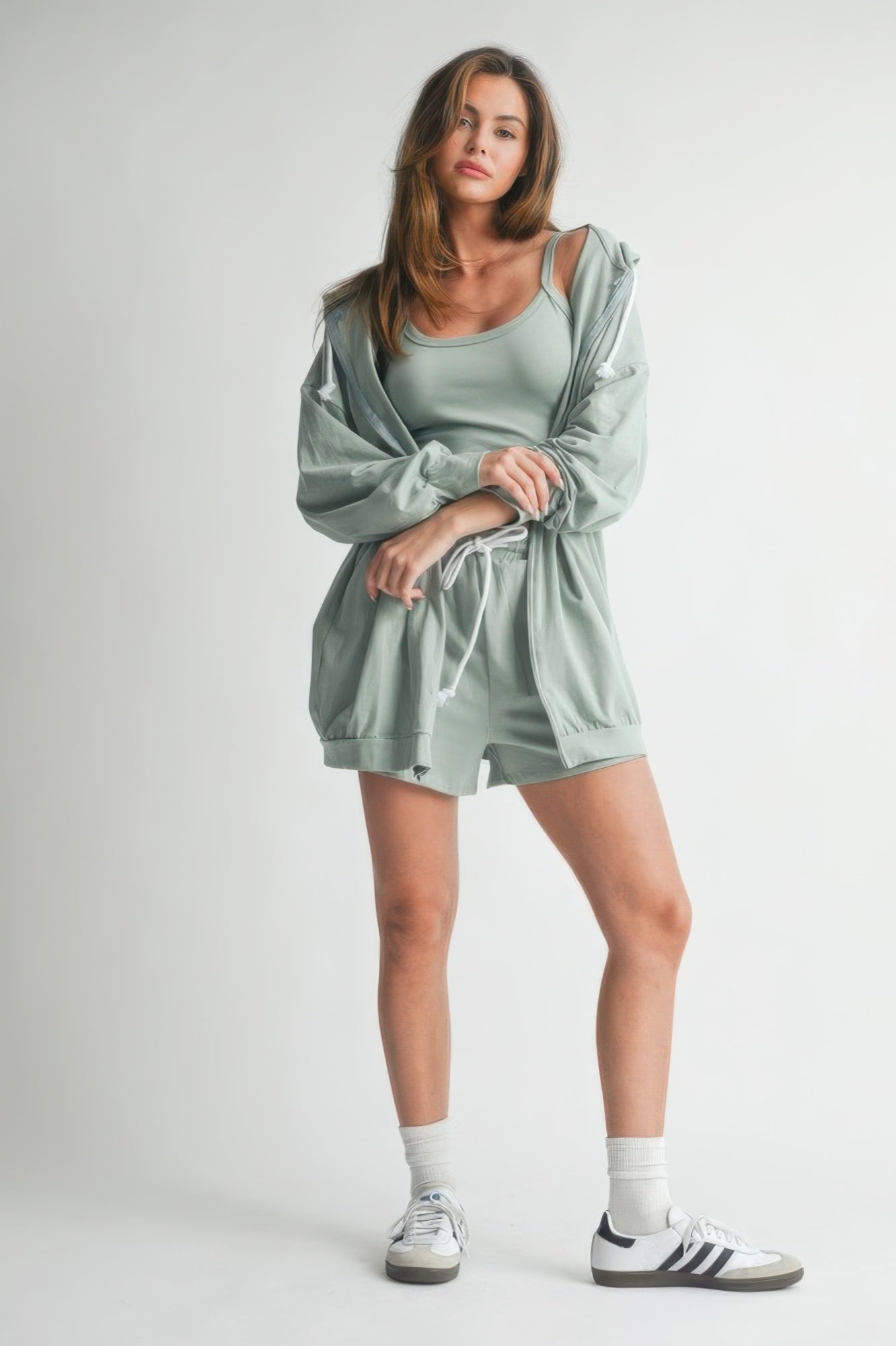 3 Piece Set Sweater Short Set - Tigbul's Variety Fashion Shop