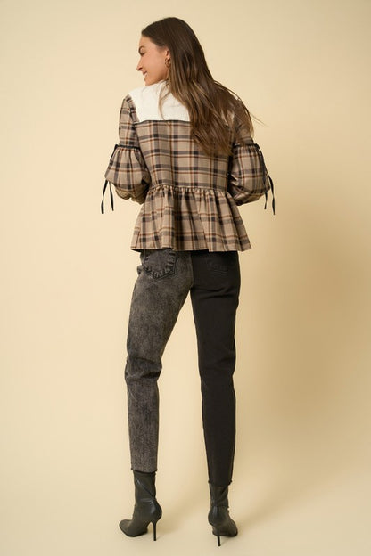 Raw Hem Black Contrast Wash Mom Jeans - Tigbul's Variety Fashion Shop