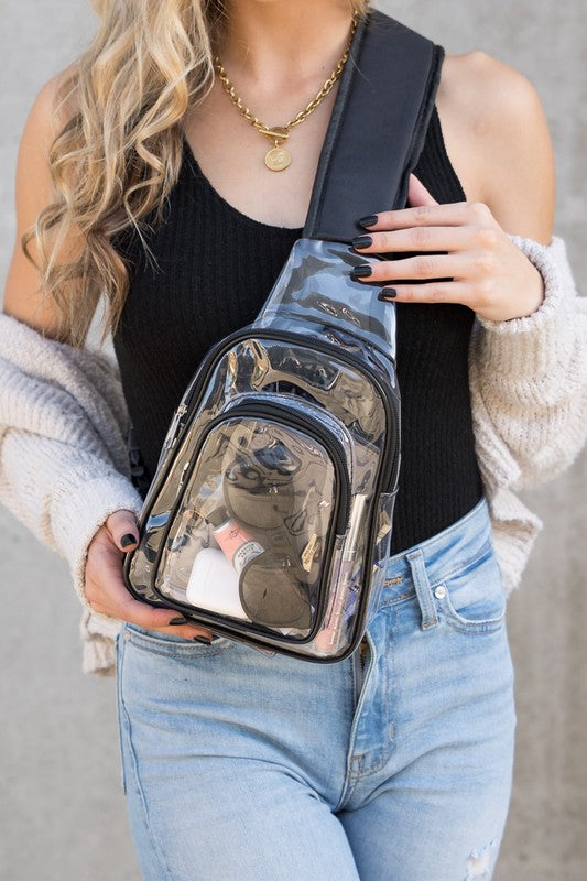 Clear Stadium Sling Bag - Tigbul's Variety Fashion Shop