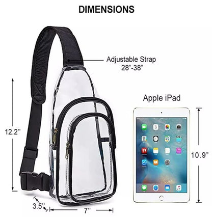 Clear Stadium Sling Bag - Tigbul's Variety Fashion Shop
