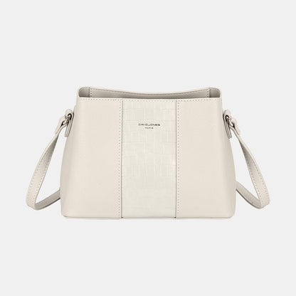 David Jones PU Leather Crossbody Bag - Tigbul's Variety Fashion Shop