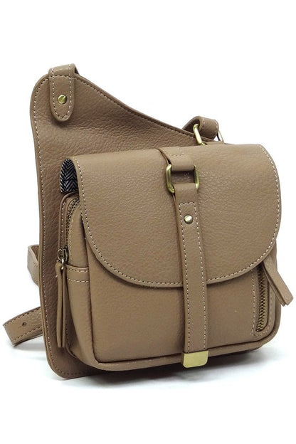 Fashion Flat Crossbody Bag - Tigbul's Variety Fashion Shop