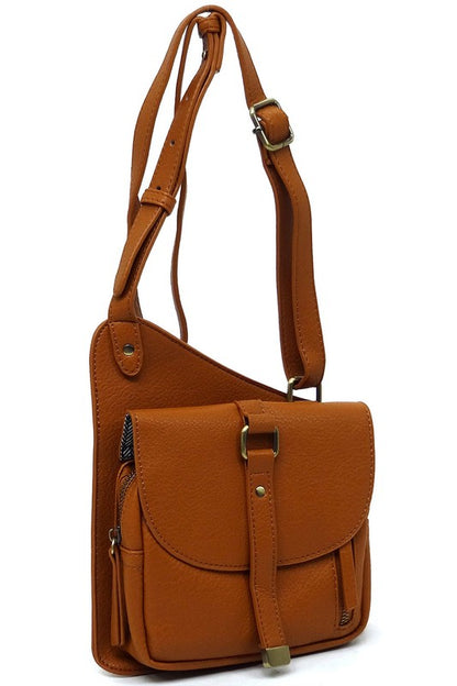 Fashion Flat Crossbody Bag - Tigbul's Variety Fashion Shop