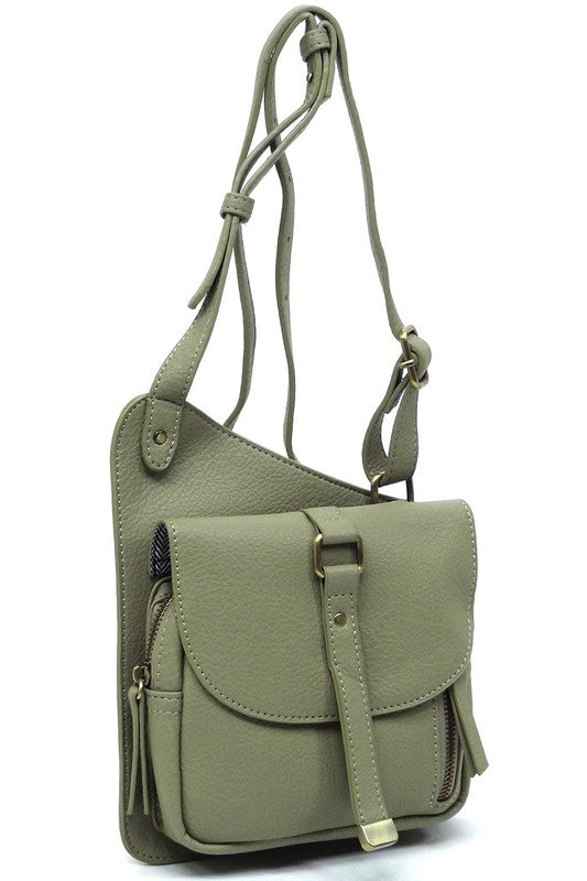 Fashion Flat Crossbody Bag - Tigbul's Variety Fashion Shop