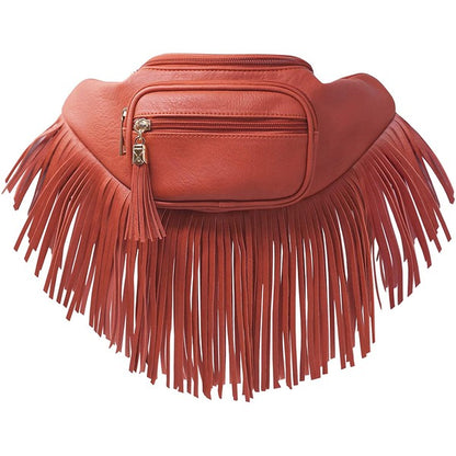 Fashion Fringe Tassel Fanny Pack Waist Bag - Tigbul's Variety Fashion Shop