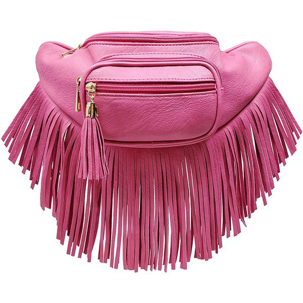 Fashion Fringe Tassel Fanny Pack Waist Bag - Tigbul's Variety Fashion Shop