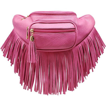 Fashion Fringe Tassel Fanny Pack Waist Bag - Tigbul's Variety Fashion Shop