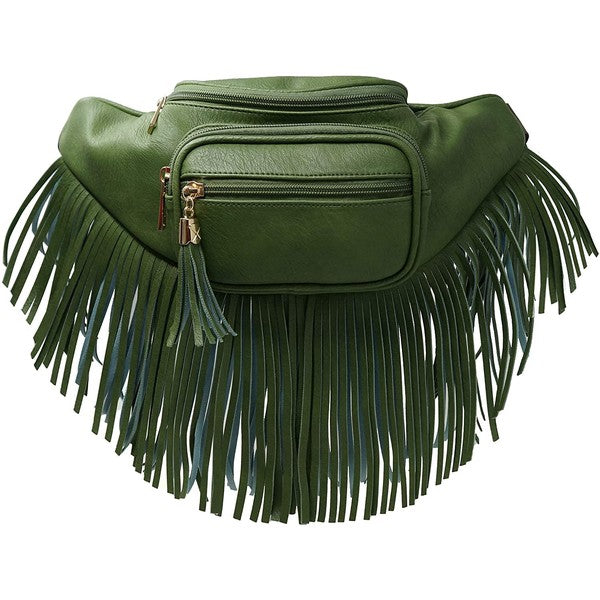 Fashion Fringe Tassel Fanny Pack Waist Bag - Tigbul's Variety Fashion Shop