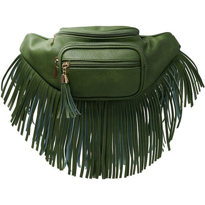 Fashion Fringe Tassel Fanny Pack Waist Bag - Tigbul's Variety Fashion Shop