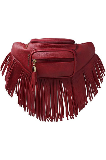 Fashion Fringe Tassel Fanny Pack Waist Bag - Tigbul's Variety Fashion Shop