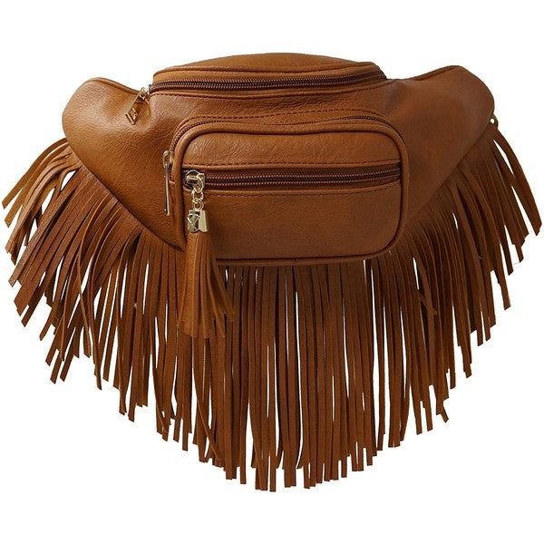 Fashion Fringe Tassel Fanny Pack Waist Bag - Tigbul's Variety Fashion Shop