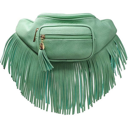Fashion Fringe Tassel Fanny Pack Waist Bag - Tigbul's Variety Fashion Shop