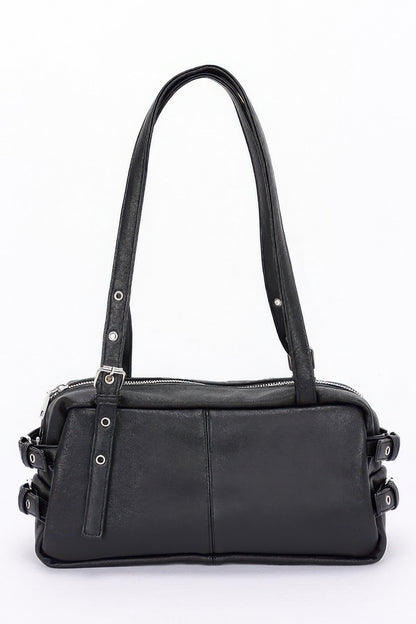 Faux Leather Sport Bag - Tigbul's Variety Fashion Shop