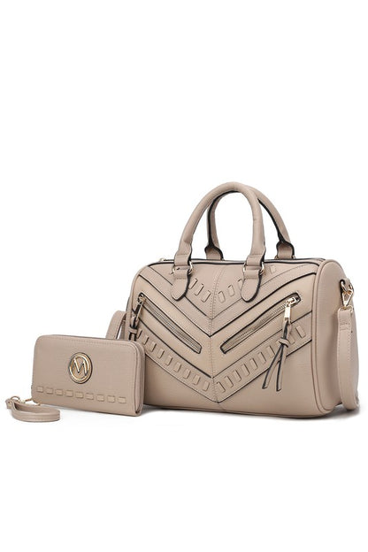 MKF Lara Satchel Bag with Wallet by Mia K - Tigbul's Variety Fashion Shop