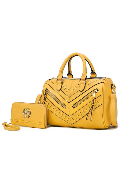 MKF Lara Satchel Bag with Wallet by Mia K - Tigbul's Variety Fashion Shop