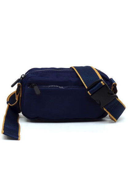 Nylon Fanny Pack Crossbody Bag - Tigbul's Variety Fashion Shop