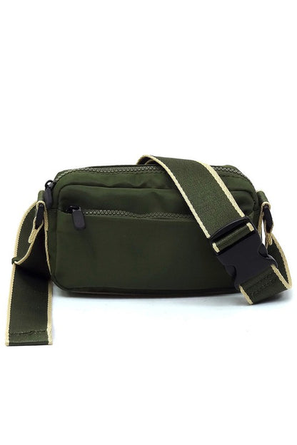 Nylon Fanny Pack Crossbody Bag - Tigbul's Variety Fashion Shop