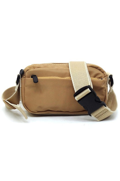 Nylon Fanny Pack Crossbody Bag - Tigbul's Variety Fashion Shop