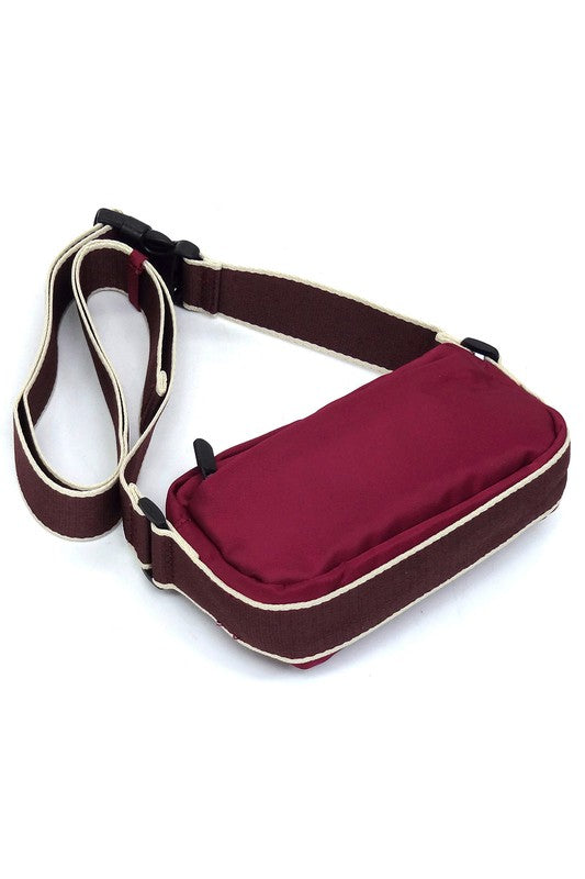 Nylon Fanny Pack Crossbody Bag - Tigbul's Variety Fashion Shop