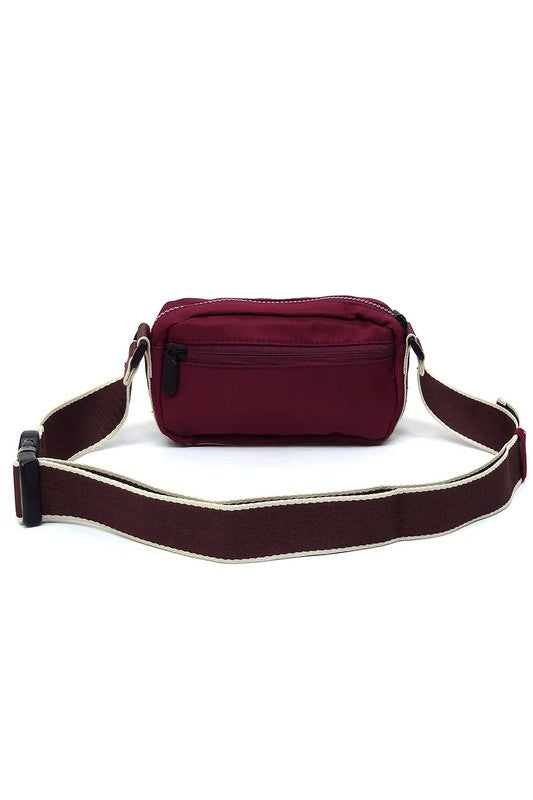 Nylon Fanny Pack Crossbody Bag - Tigbul's Variety Fashion Shop