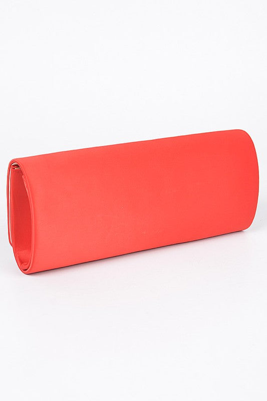 Rhinestone Bow Satin Clutch Bag - Tigbul's Variety Fashion Shop