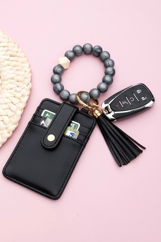 Silicone Key Ring Wallet Bracelet - Tigbul's Variety Fashion Shop
