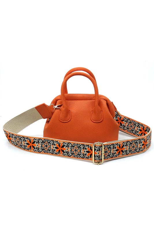 Spring Frame Doctors Satchel Crossbody Bag - Tigbul's Variety Fashion Shop