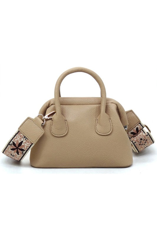 Spring Frame Doctors Satchel Crossbody Bag - Tigbul's Variety Fashion Shop