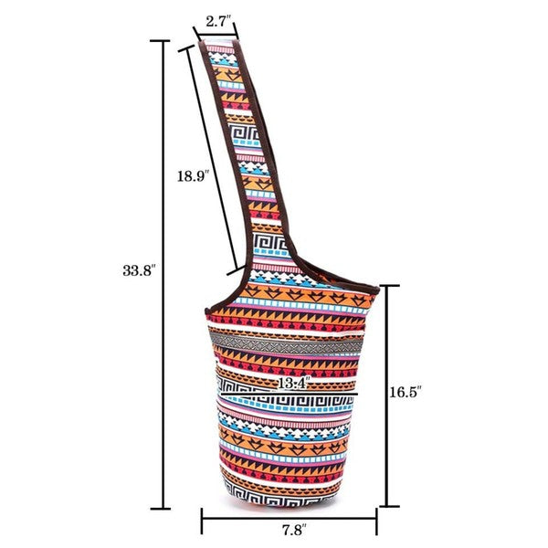 Yoga Mat Tote Bag with Large Side Pockets - Tigbul's Variety Fashion Shop