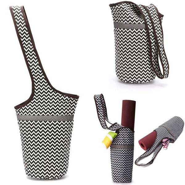 Yoga Mat Tote Bag with Large Side Pockets - Tigbul's Variety Fashion Shop