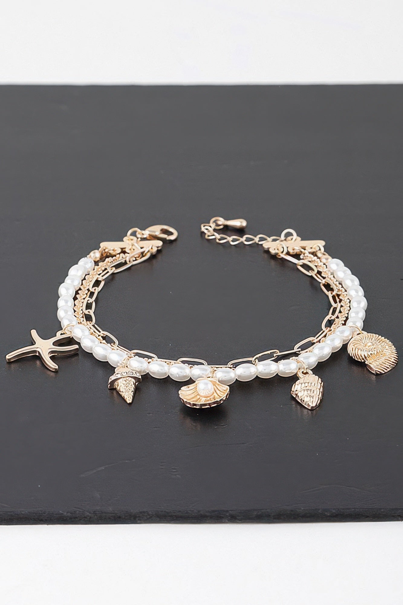 At The Beach Multi Charm Bracelet - Tigbul's Variety Fashion Shop