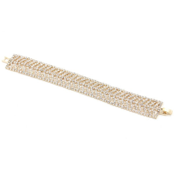 Luxury mesh rhinestone bracelet - Tigbul's Variety Fashion Shop
