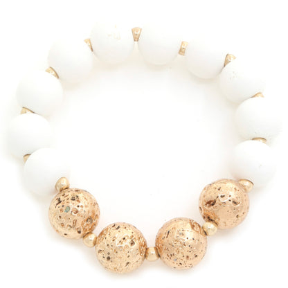 Textured Beaded Bracelet - Tigbul's Variety Fashion Shop