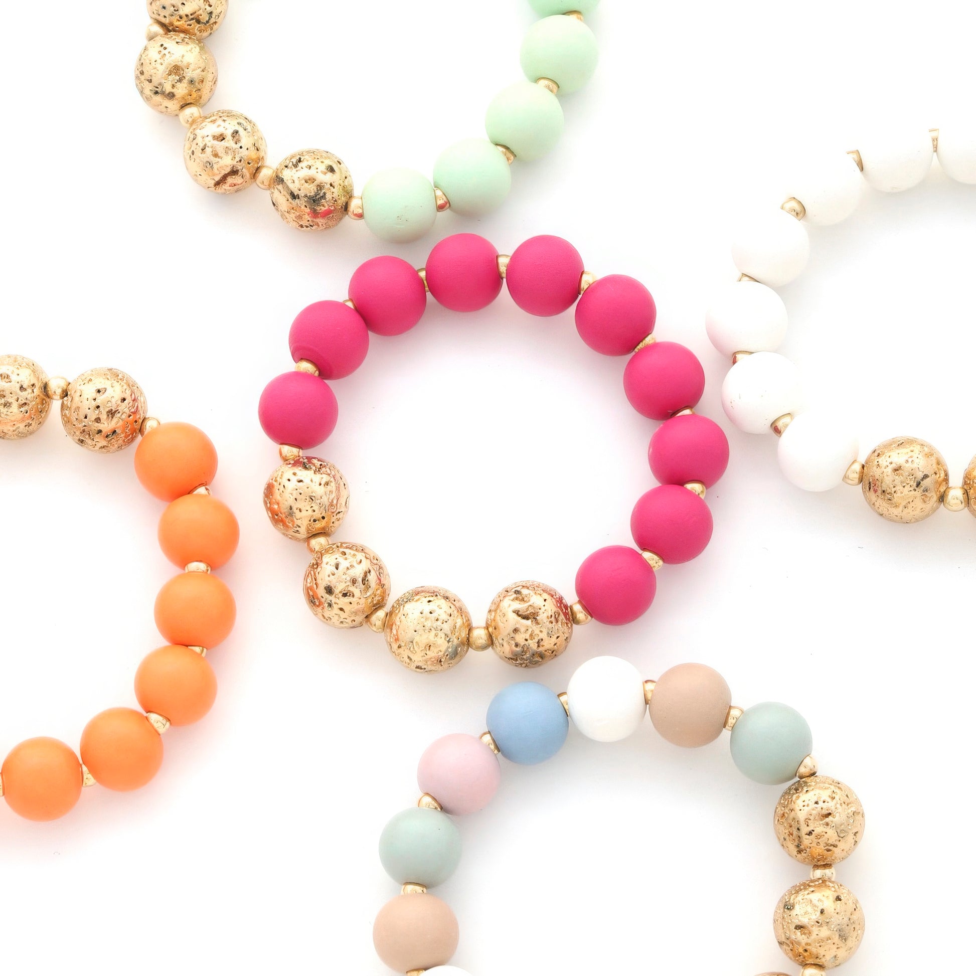 Textured Beaded Bracelet - Tigbul's Variety Fashion Shop