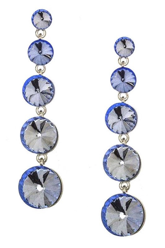 Dangle Crystal Earrings - Tigbul's Variety Fashion Shop