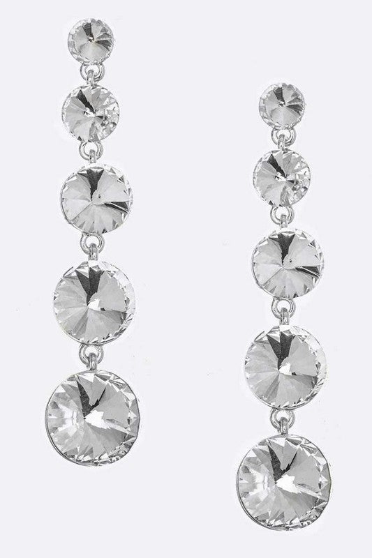 Dangle Crystal Earrings - Tigbul's Variety Fashion Shop