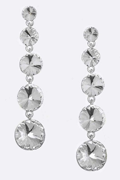 Dangle Crystal Earrings - Tigbul's Variety Fashion Shop