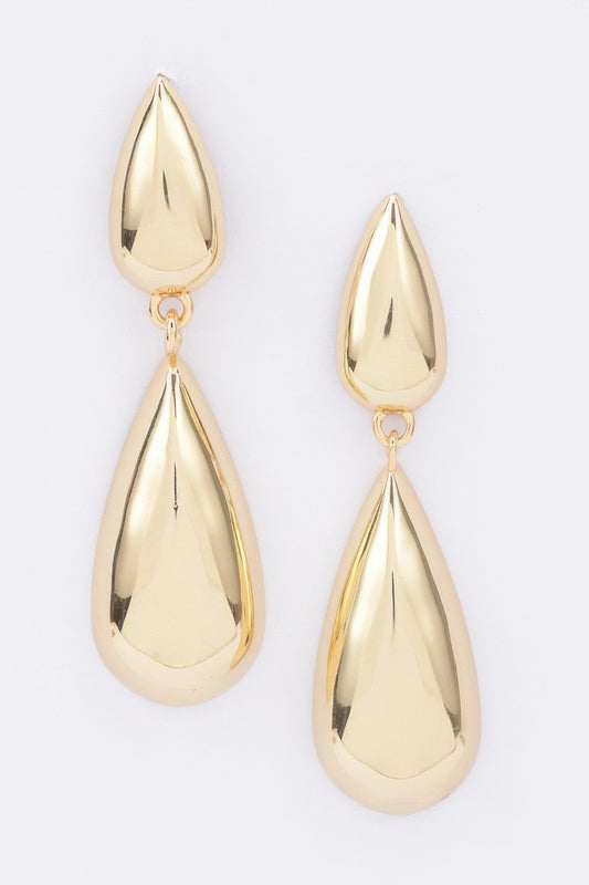 Gold Plated Metal Earring - Tigbul's Variety Fashion Shop