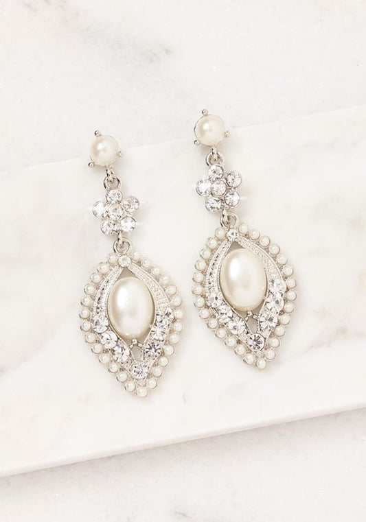 Pearl Ascent Drop Earrings - Tigbul's Variety Fashion Shop