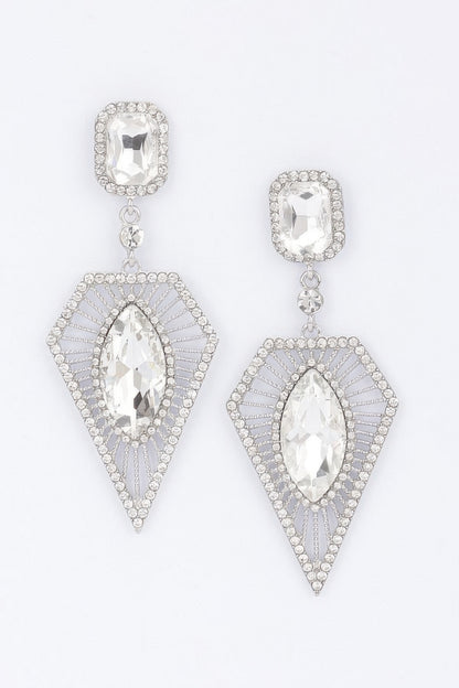 Rhinestone Earring - Tigbul's Variety Fashion Shop
