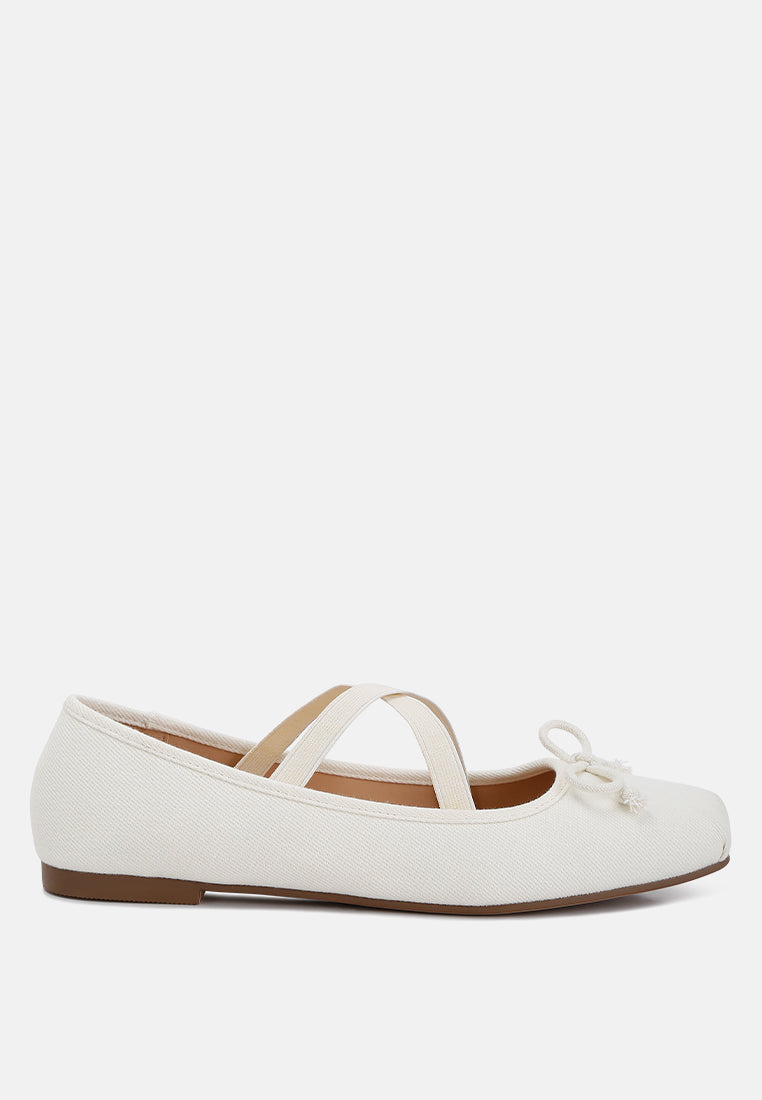Arimer Criss Cross Strap Ballet Flats - Tigbul's Variety Fashion Shop