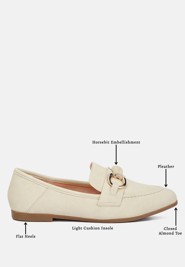 Asher Horsebit Embellished Loafers - Tigbul's Variety Fashion Shop