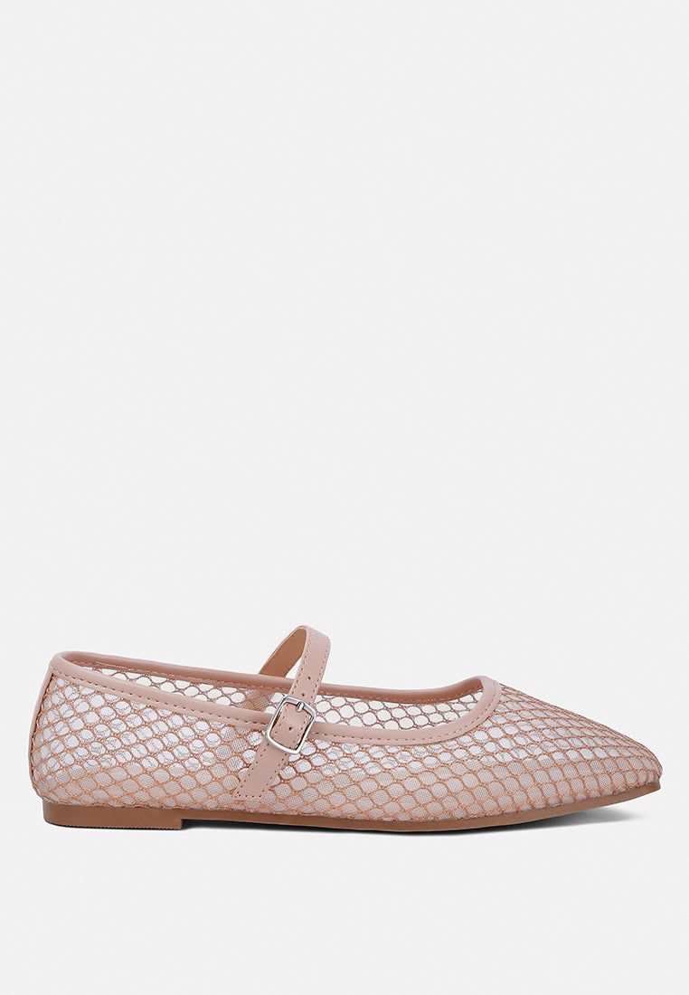 Averona Mesh Mary Jane Flats - Tigbul's Variety Fashion Shop