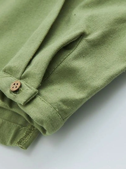 Men's Plus Size Button Detail Long Sleeve Blouse - Tigbul's Variety Fashion Shop