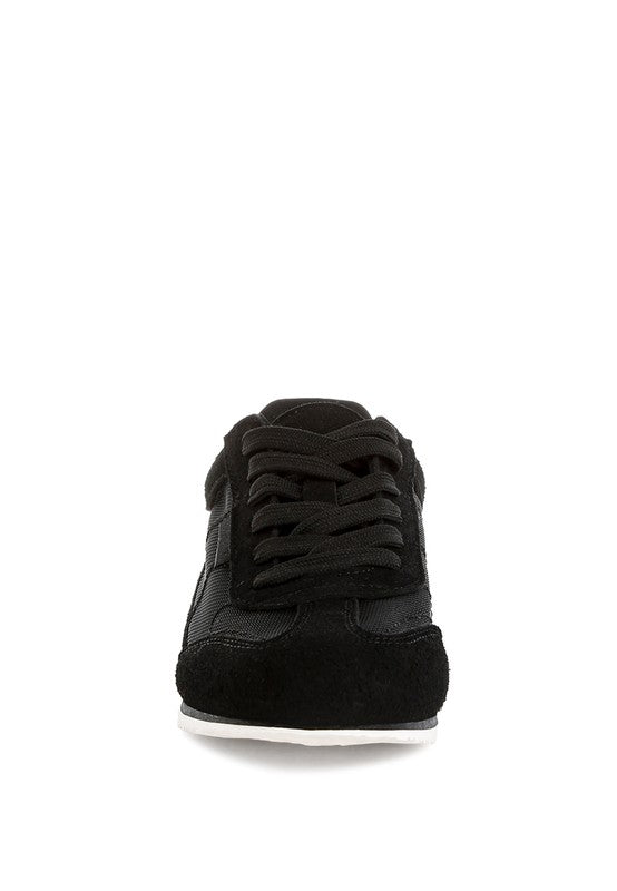 Milon Microfiber & Mesh Sneakers - Tigbul's Variety Fashion Shop