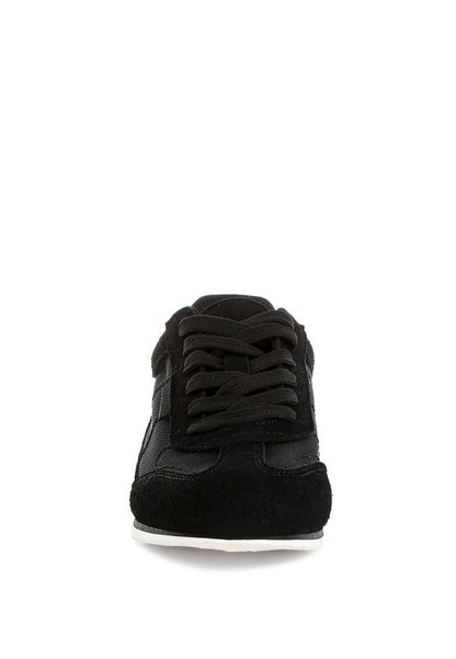 Milon Microfiber & Mesh Sneakers - Tigbul's Variety Fashion Shop