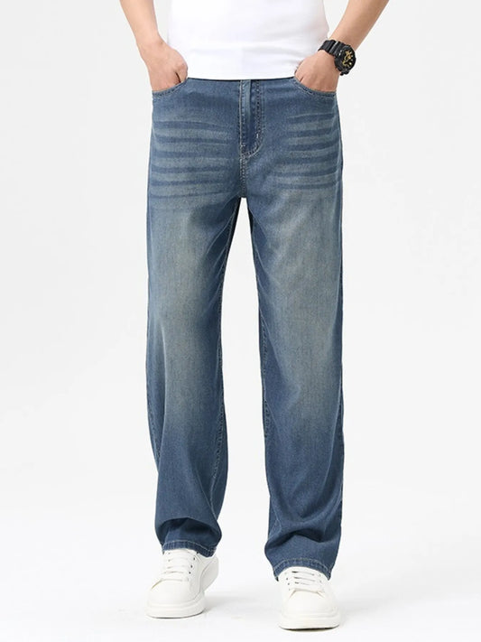 Men's Wash Wide Leg Jeans - Tigbul's Variety Fashion Shop