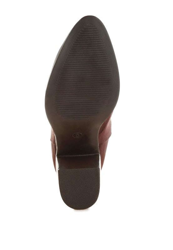 Eigur High Block Heel Boots - Tigbul's Variety Fashion Shop