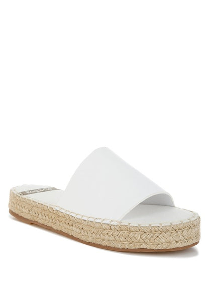 Scalar Genuine Soft Leather Espadrille Flatforms - Tigbul's Variety Fashion Shop